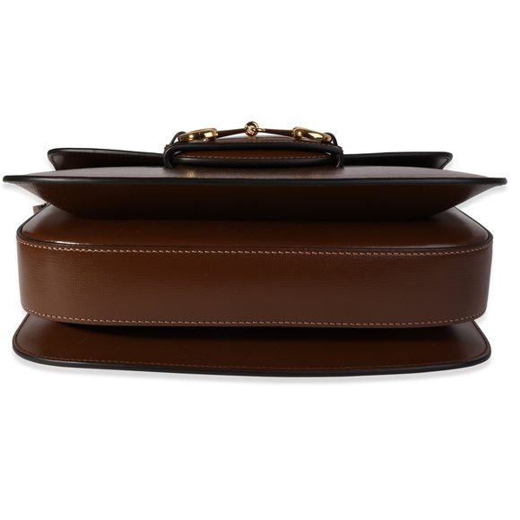 Gucci Horsebit Bag Ebony Mix Brown Leather 239810